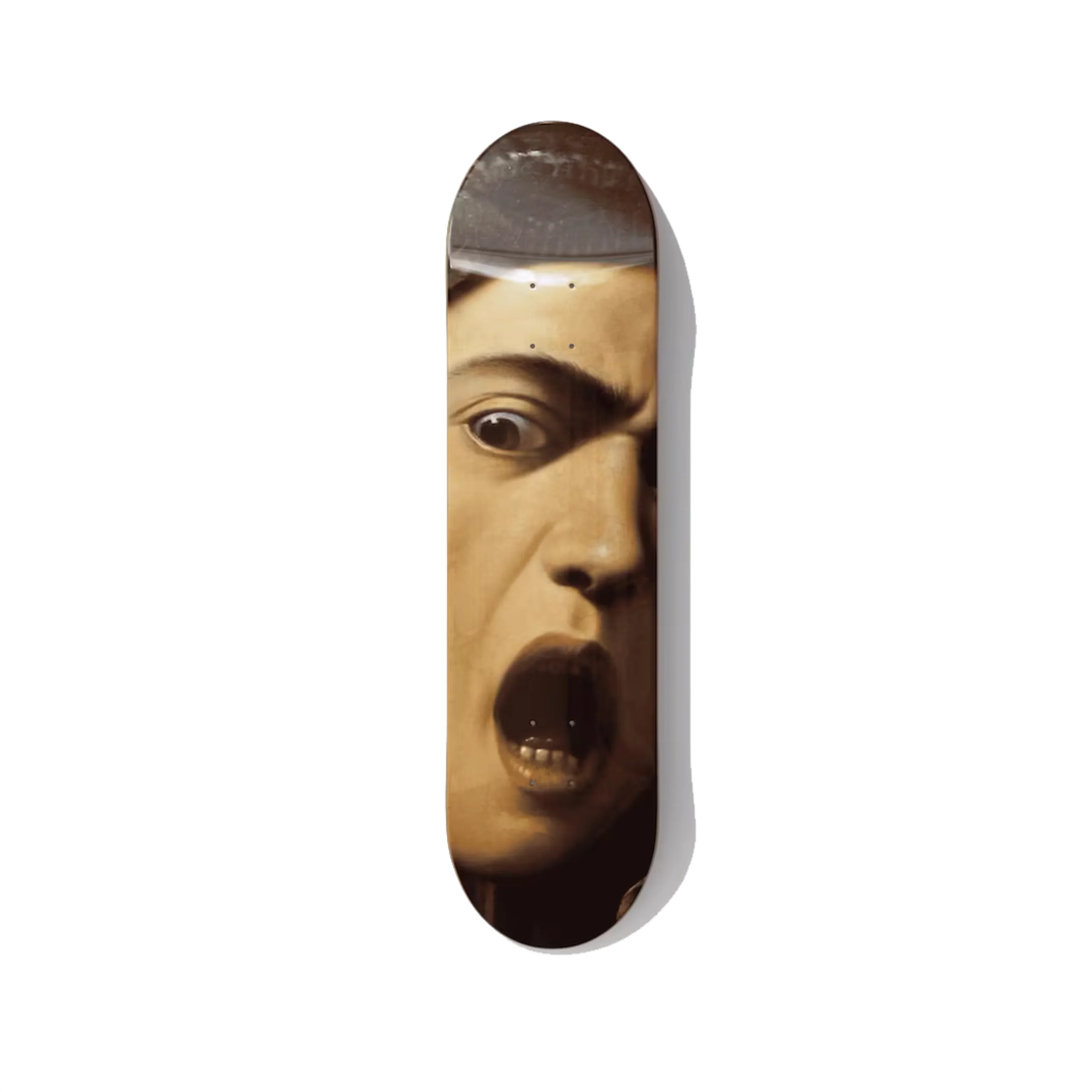 Caravaggio Medusa on Canadian maple — DeckArts Berlin