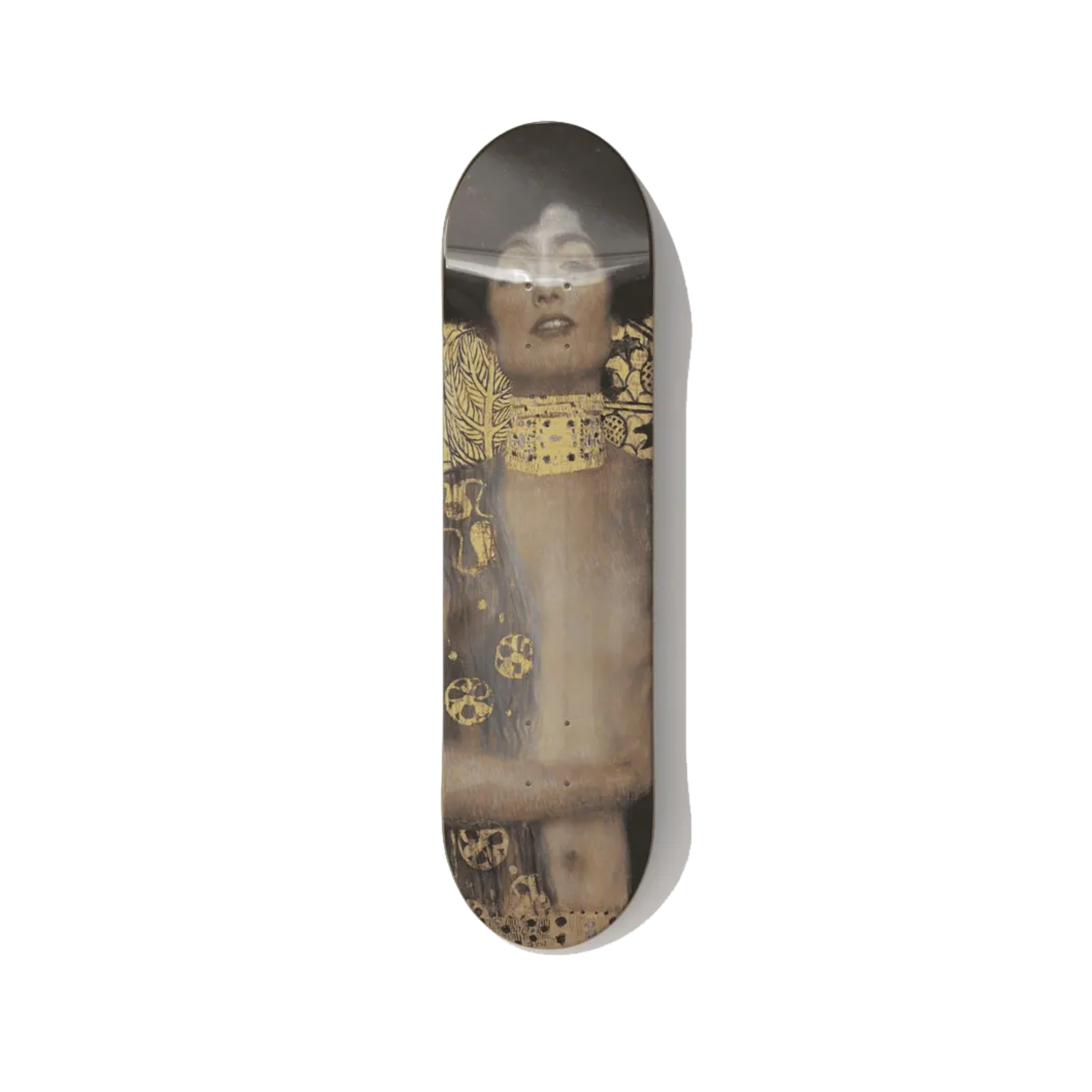 Custom portrait illustration skateboard deck 2026 DeckArts Berlin illustrated portrait loved one couple family personal artful wall art UV-printed real Grade-A Canadian maple archival glassless characterful tall shape for portrait design your own deck