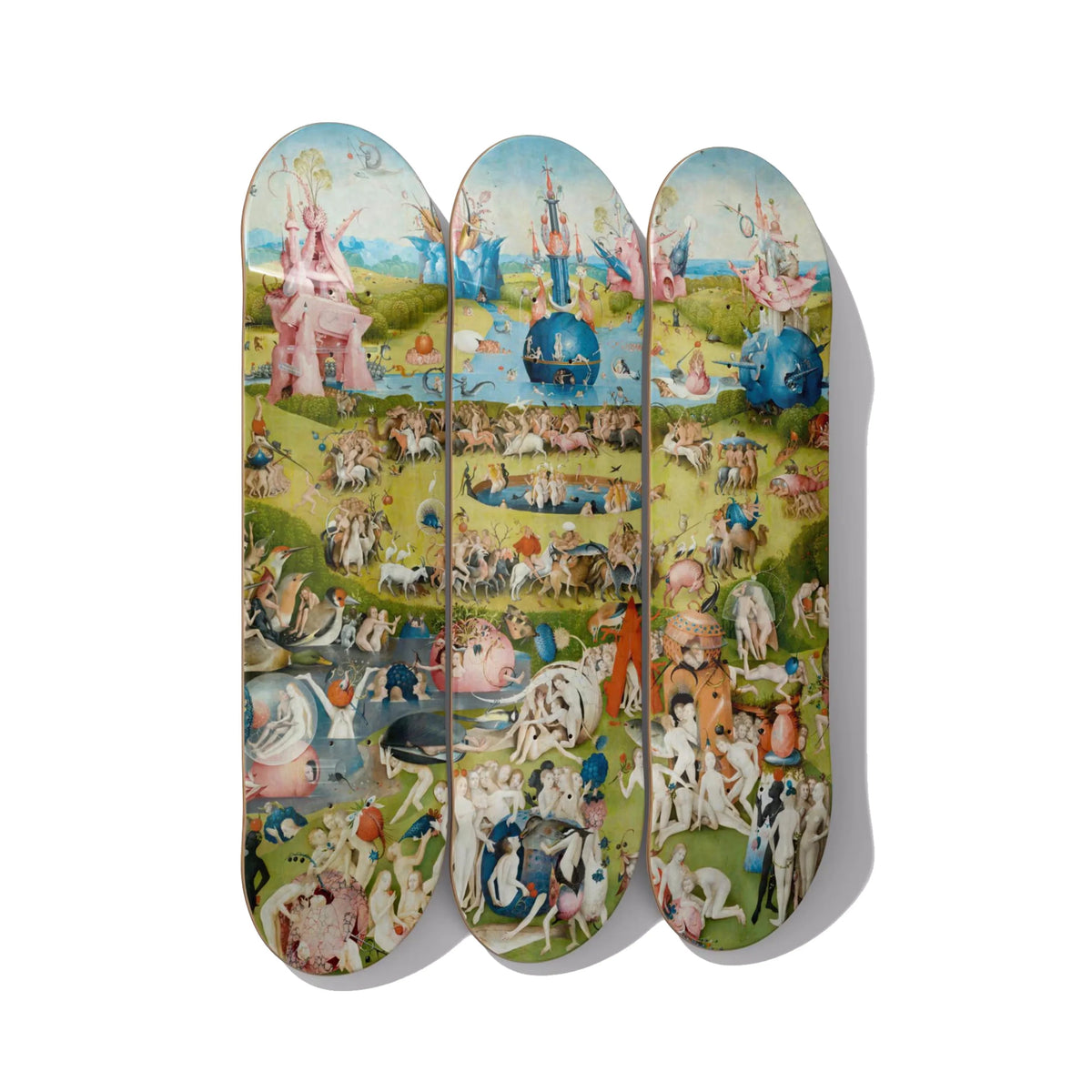 Skateboard wall art for an eco-conscious biophilic home 2026 DeckArts Berlin buy-once lasting art natural maple wood nature brought indoors Tree of Life green palette sustainable
