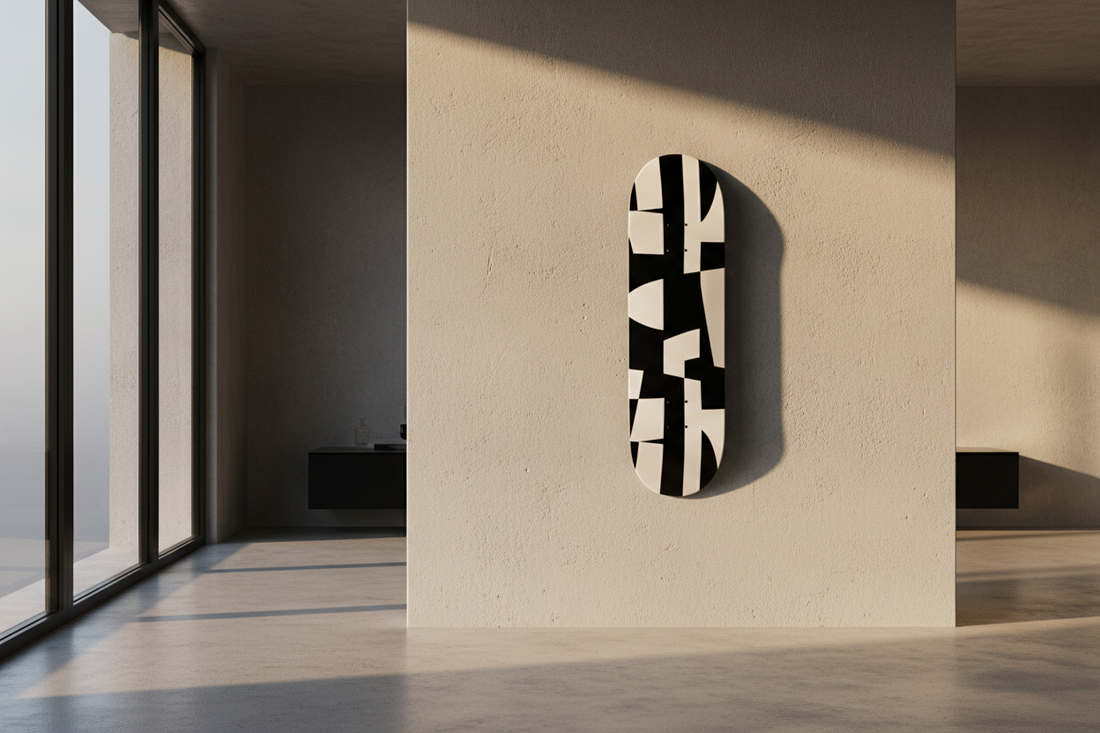 Monochrome Skateboard Wall Art for Minimalists: The Ultimate Design Guide