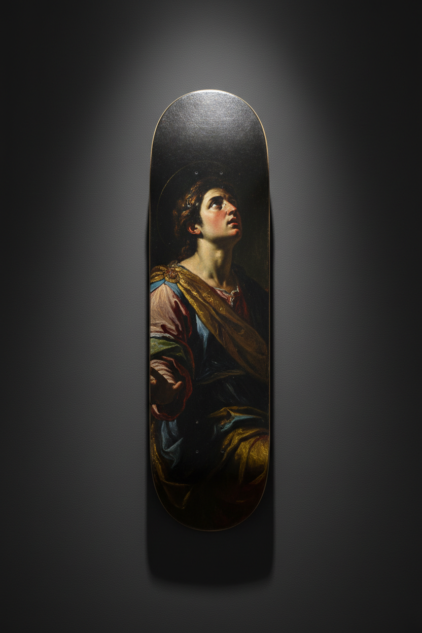 Caravaggio skateboard art