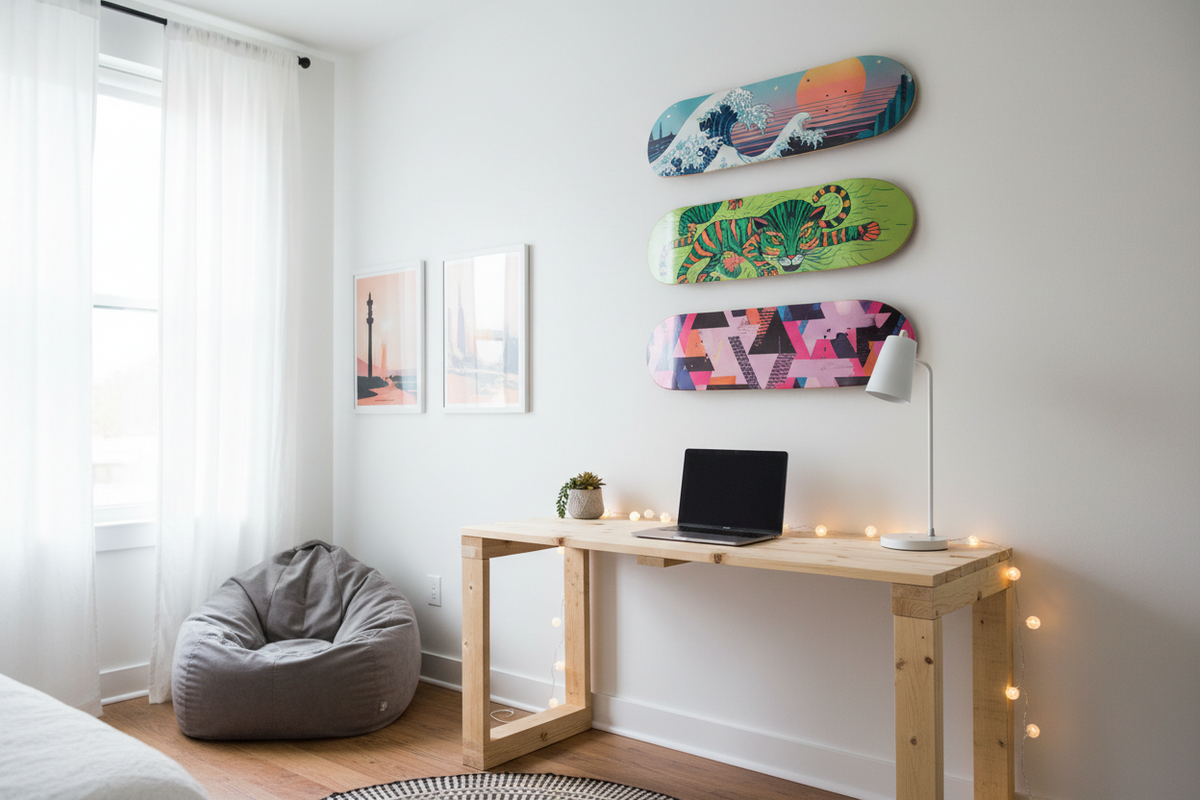  Dorm Room Skateboard Decor Ideas on a Budget