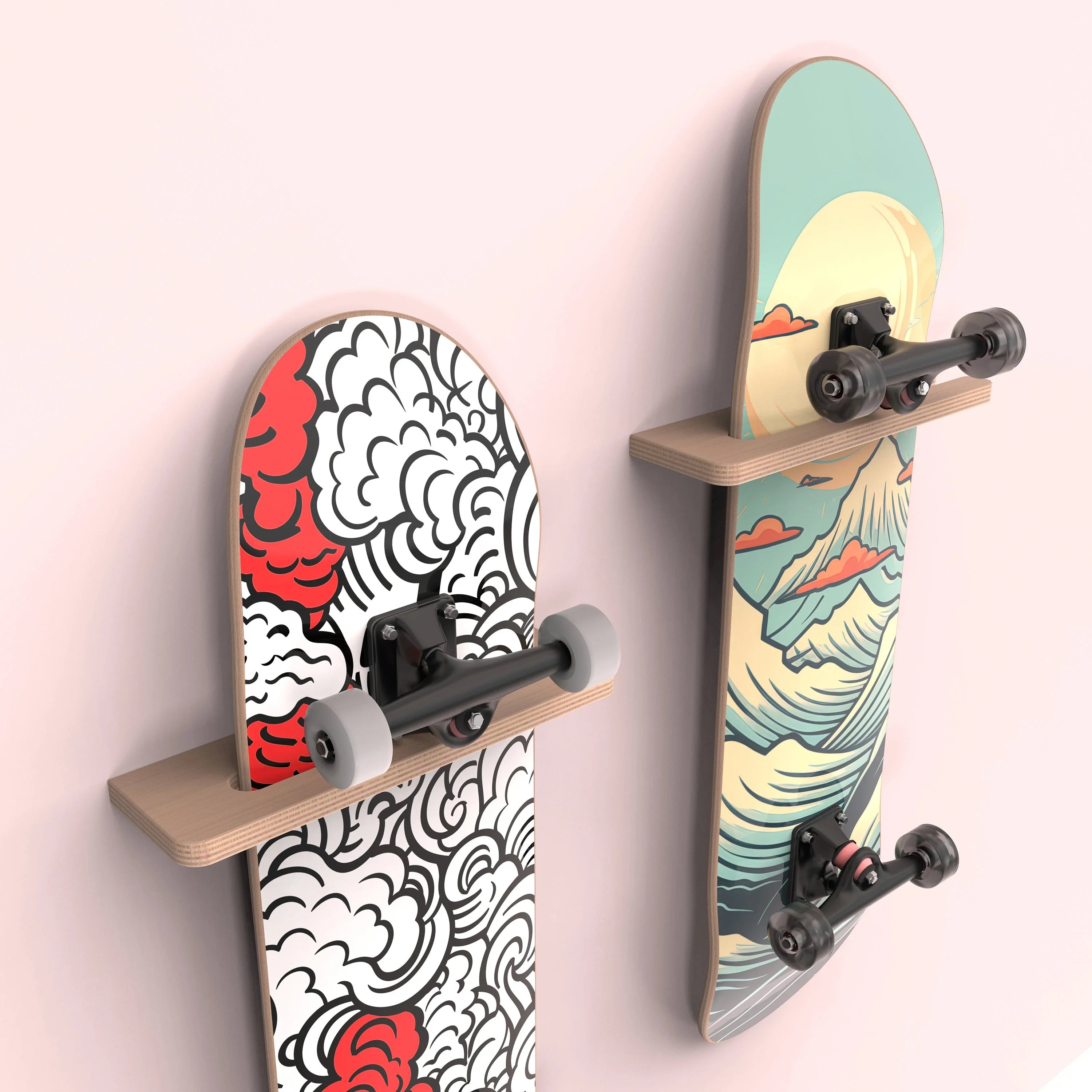  Skateboard on Wall