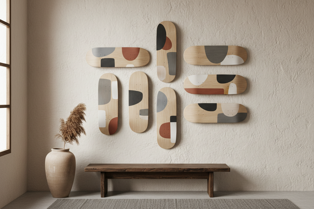 Japandi skateboard Wall Art