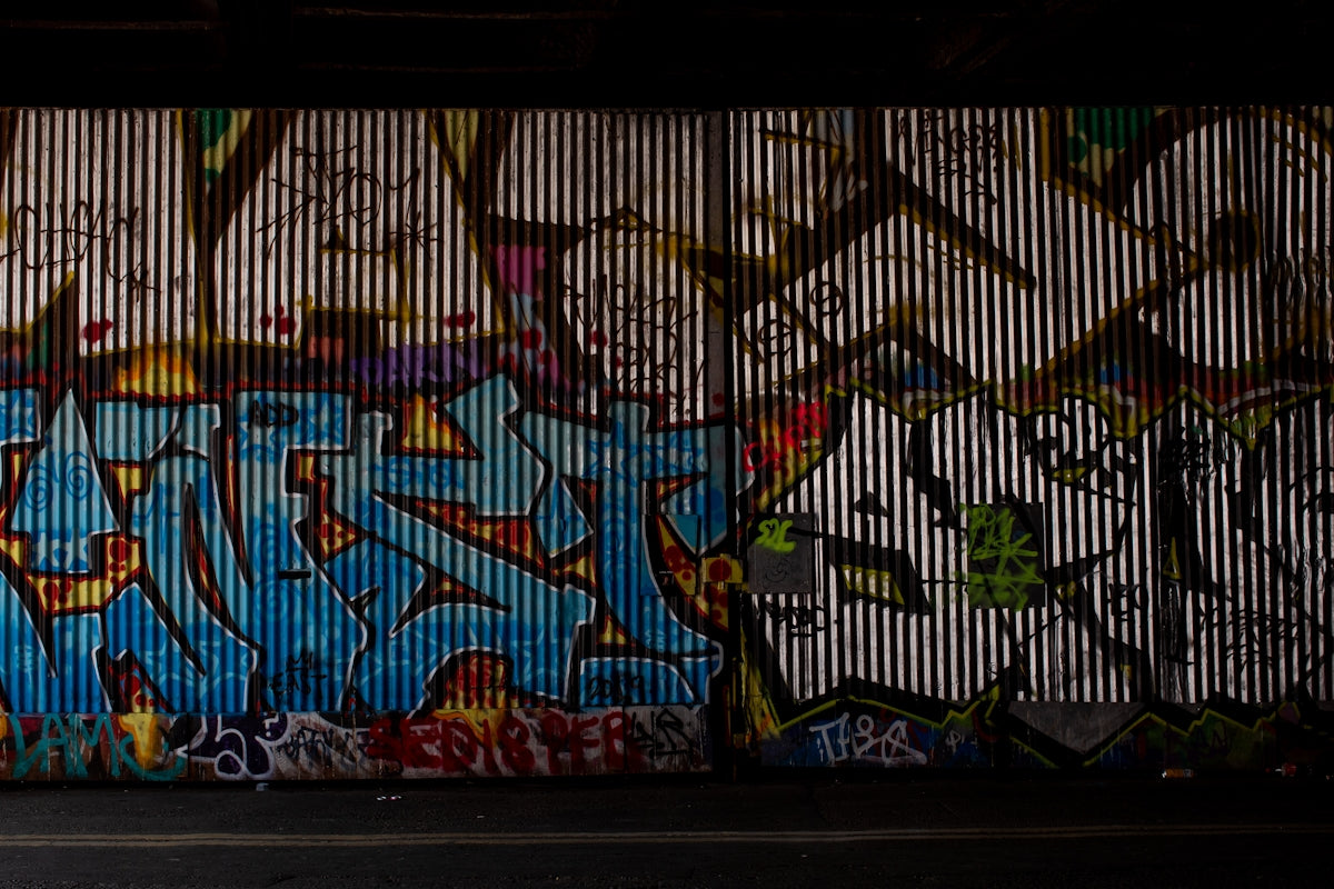 multicolored wall graffiti photo