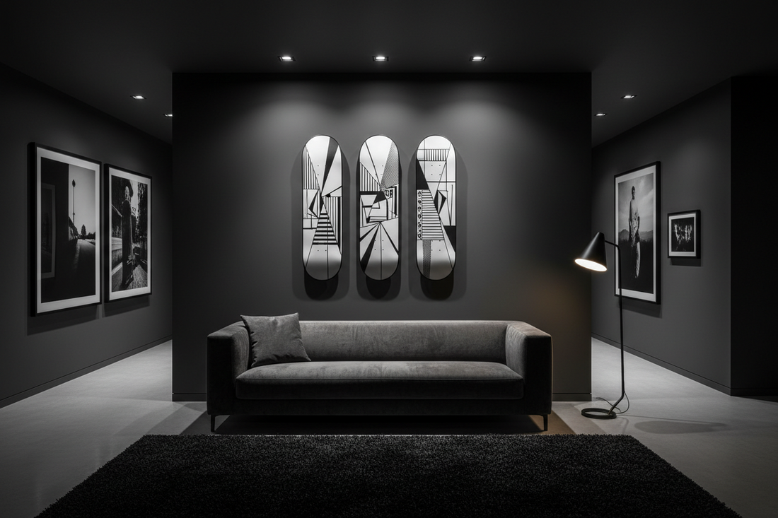 skateboard Wall Art for Dark Walls
