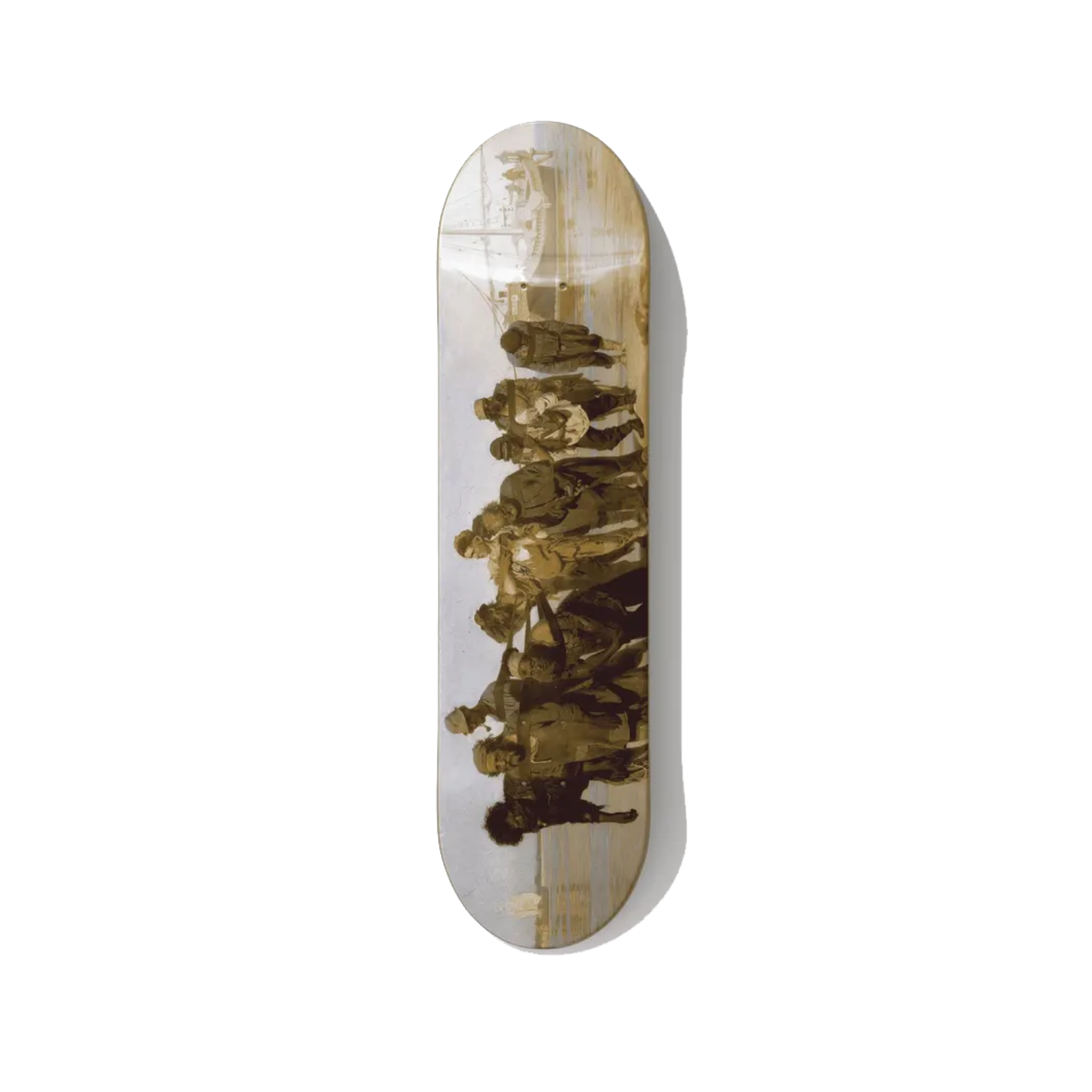 Ilya Repin's Barge Haulers on the Volga Skateboard Wall Art - Premium Canadian Maple Deck - deckarts.com