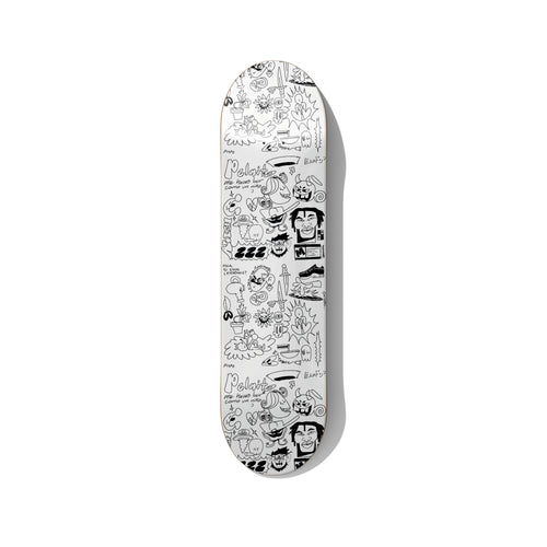 Panama Access Memory skateboard wall art on premium Canadian maple deck