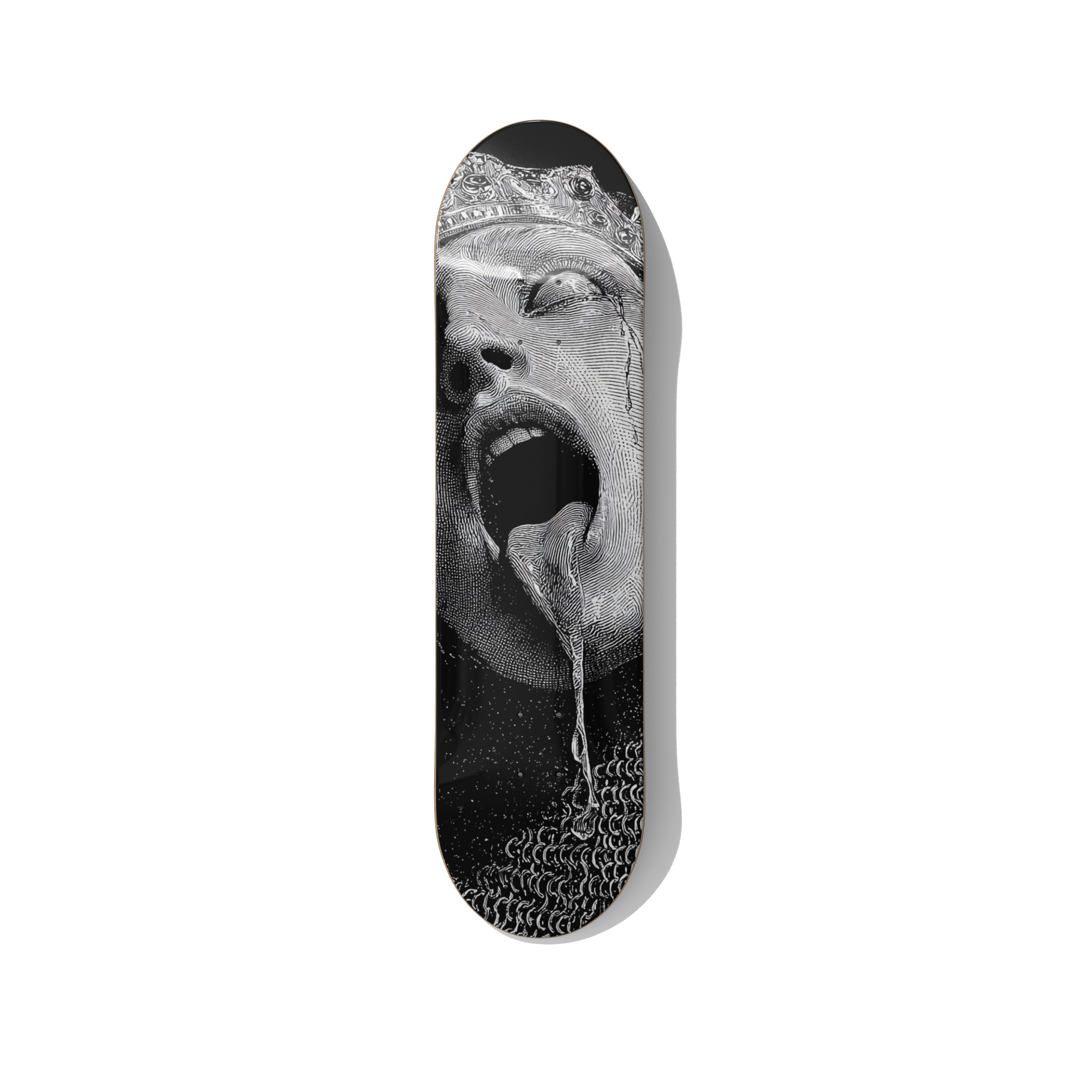Muted Scream Skateboard Wall Art