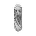 Giovanni Strazza Veiled Virgin – Neoclassical Marble Sculpture Skateboard Art - deckarts.com