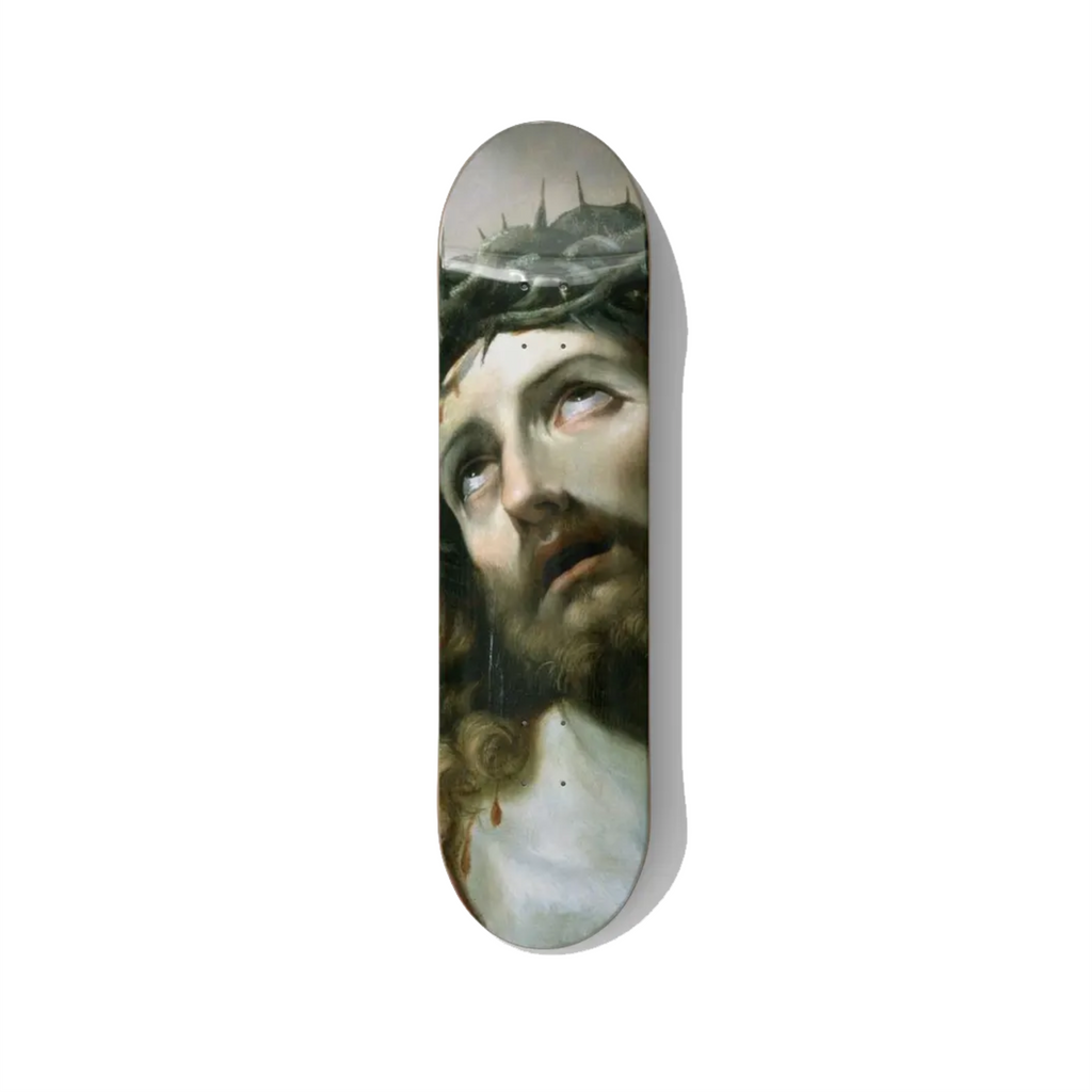 Guido Reni's Christ Crowned with Thorns Skateboard Wall Art - Premium Canadian Maple Deck - deckarts.com