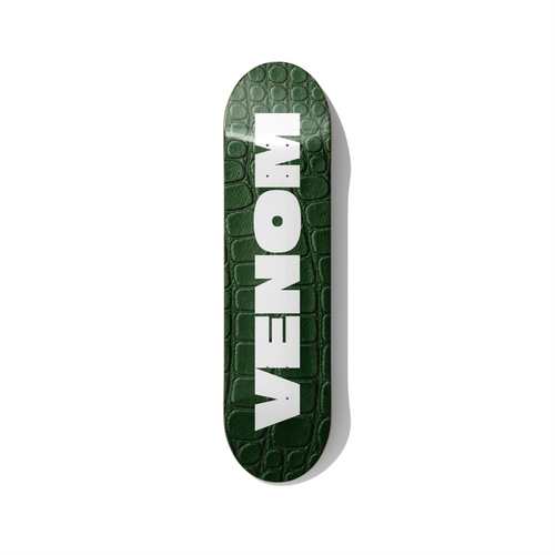 VENOM – Croc Leather Style Skateboard Wall Art – Premium Canadian Maple Deck - deckarts.com