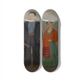 Frida Kahlo “Frieda and Diego Rivera” Skateboard Deck Diptych Wall Art – Mexican Modernism Art Decks - deckarts.com