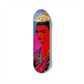 Skateboard Wall Art – Floral Portrait Pop Art Deck Inspired by Frida - deckarts.com