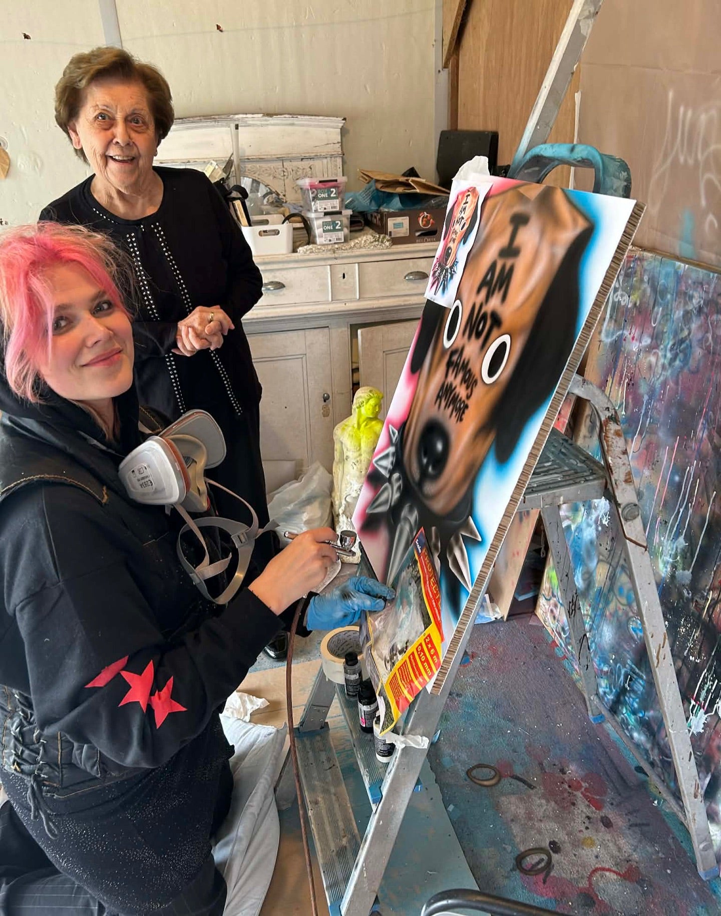 Arte da skateboard – Shy Labeef di Charlotte Hennion | Set di deck diptych