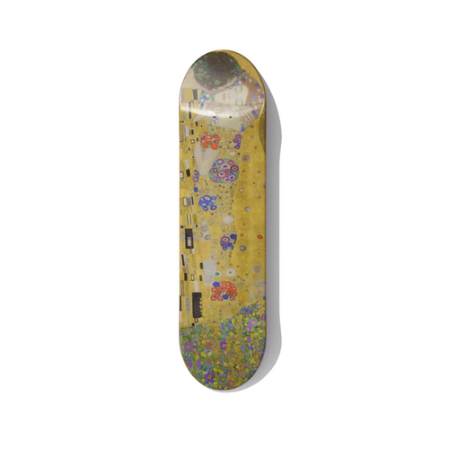 Gustav Klimt The Kiss Skateboard Wall Art - Premium Canadian Maple Deck.