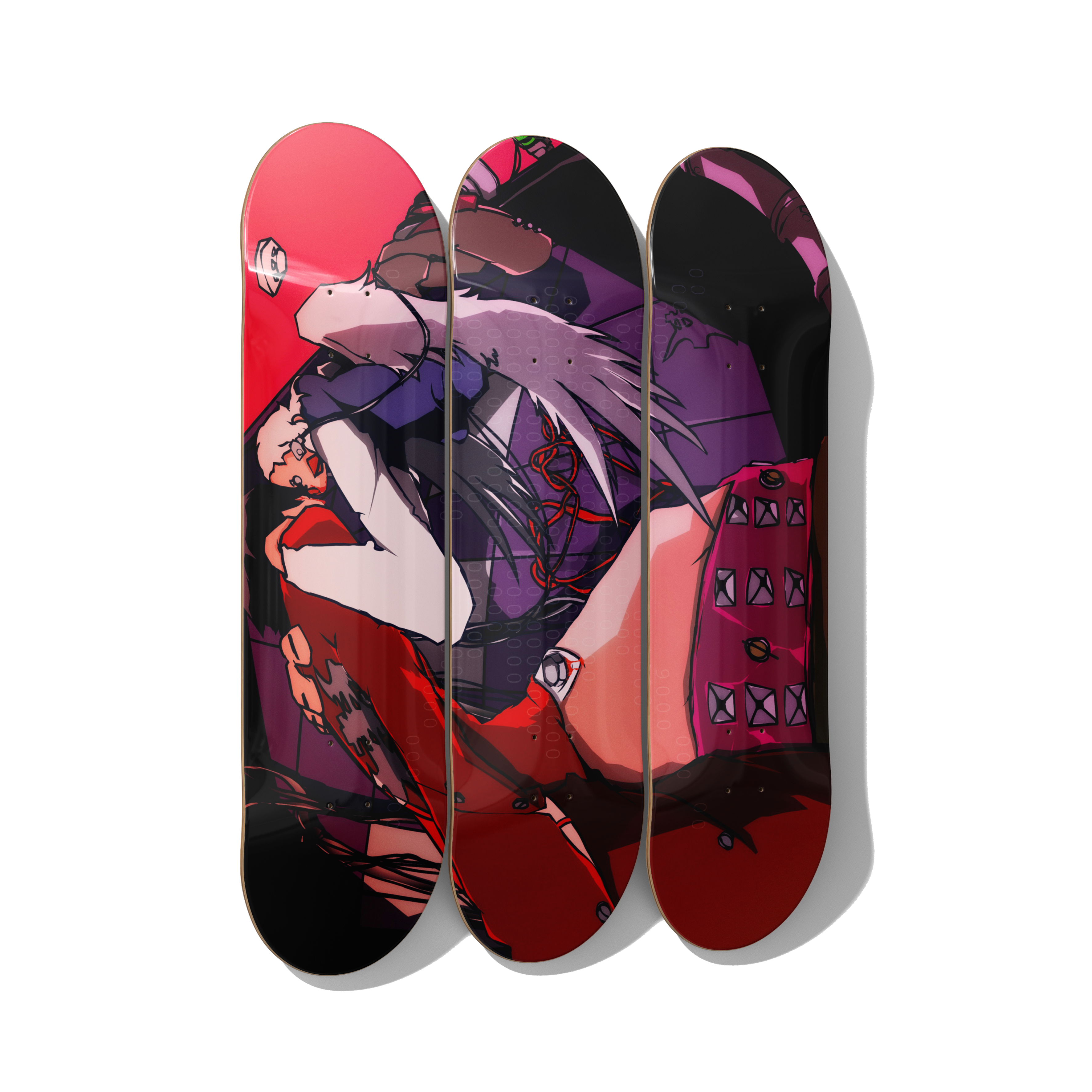 Skateboard Art – Coma Boyfie Triptych Deck Set