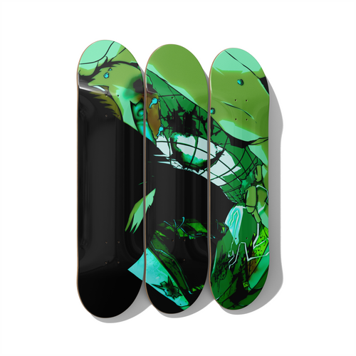 Skateboard Wall Art – Touching The Presence Triptych Set