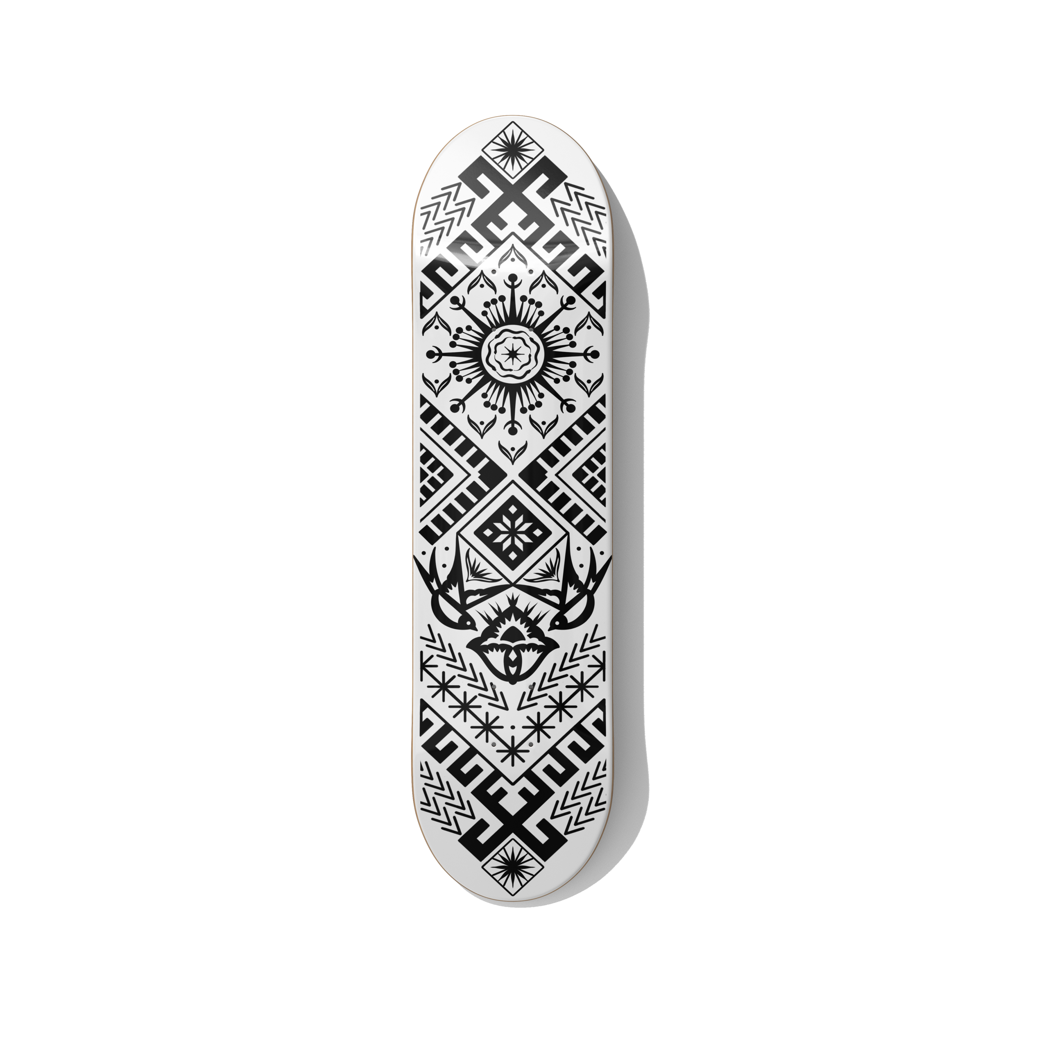 Skateboard art Baltic folklore