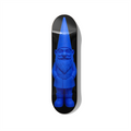 Blueprint garden gnome blue skateboard wall art on premium Canadian maple deck
